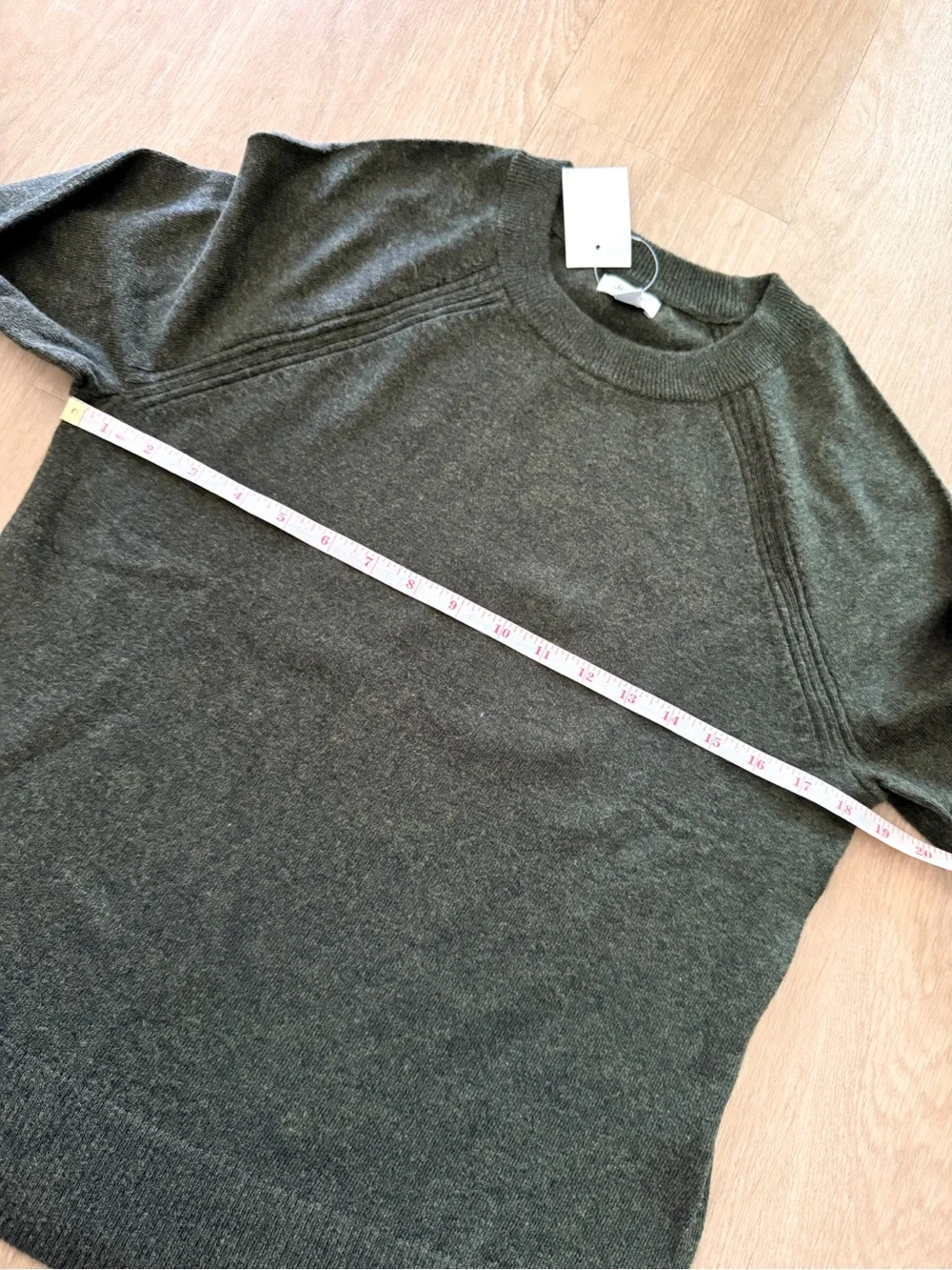 J. Crew Crewneck Sweater in Dark Olive Green
